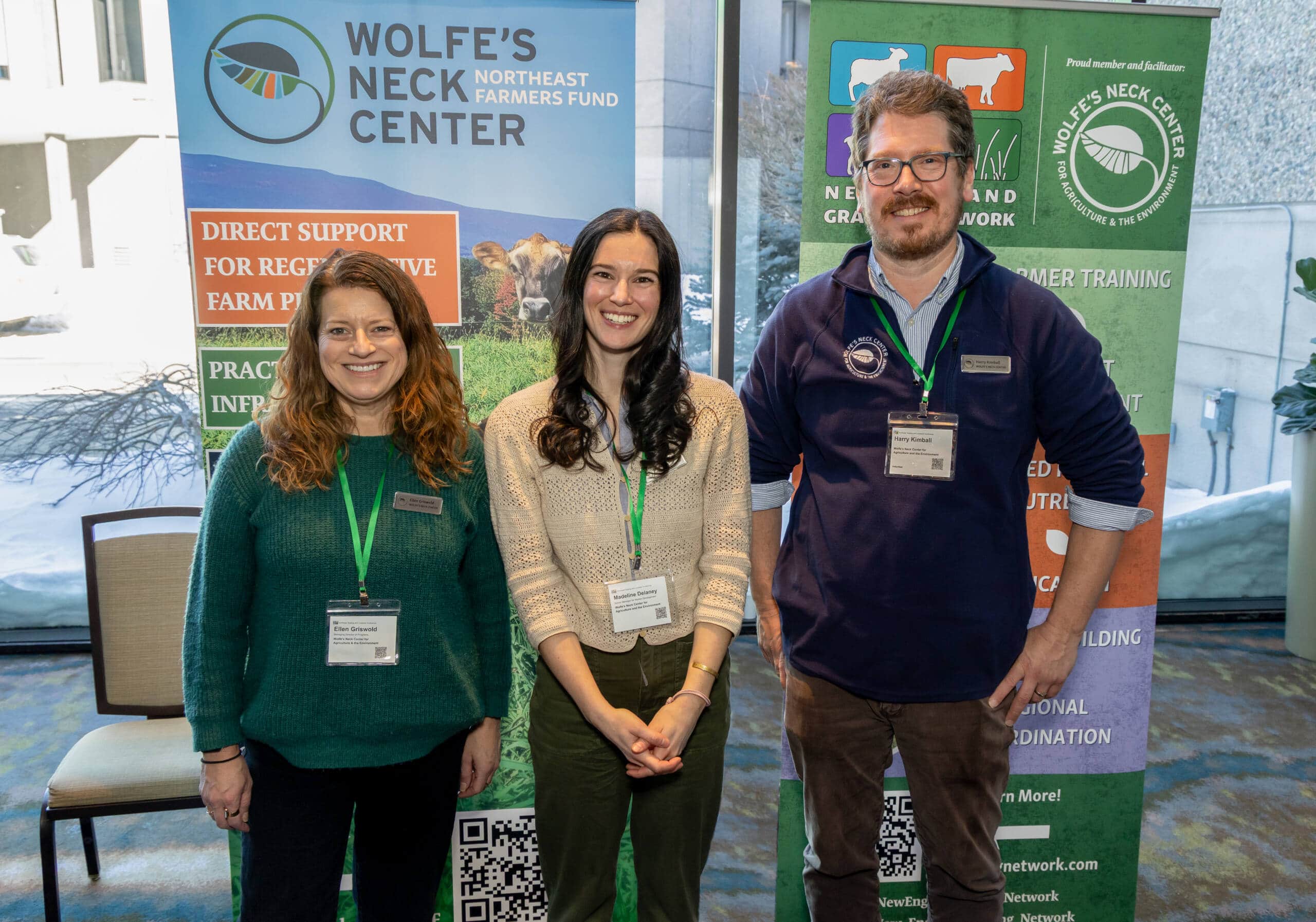 Wolfe's Neck Center staff attend the New England Grazing & Livestock Conference